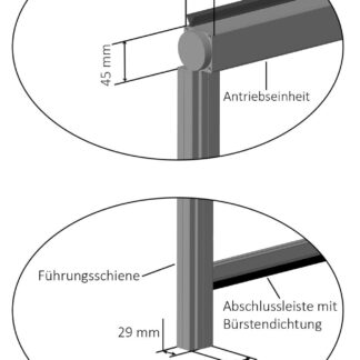 Fliegengitter Elektrorollo I für Fenster, Dachfenster und Türen, nach Maß