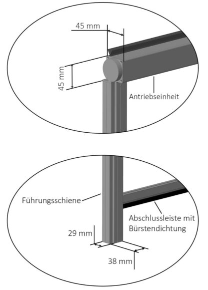 Fliegengitter Elektrorollo I für Fenster, Dachfenster und Türen, nach Maß
